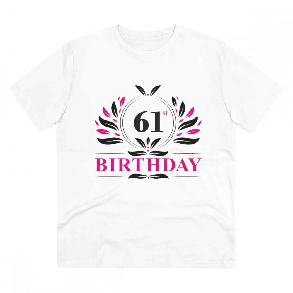 Men's PC Cotton 61st Birthday Printed T-Shirt