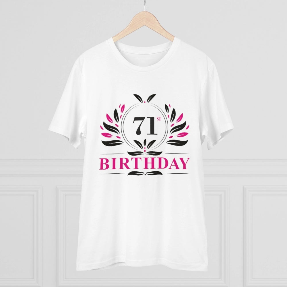 Men's PC Cotton 71st Birthday Printed T-Shirt