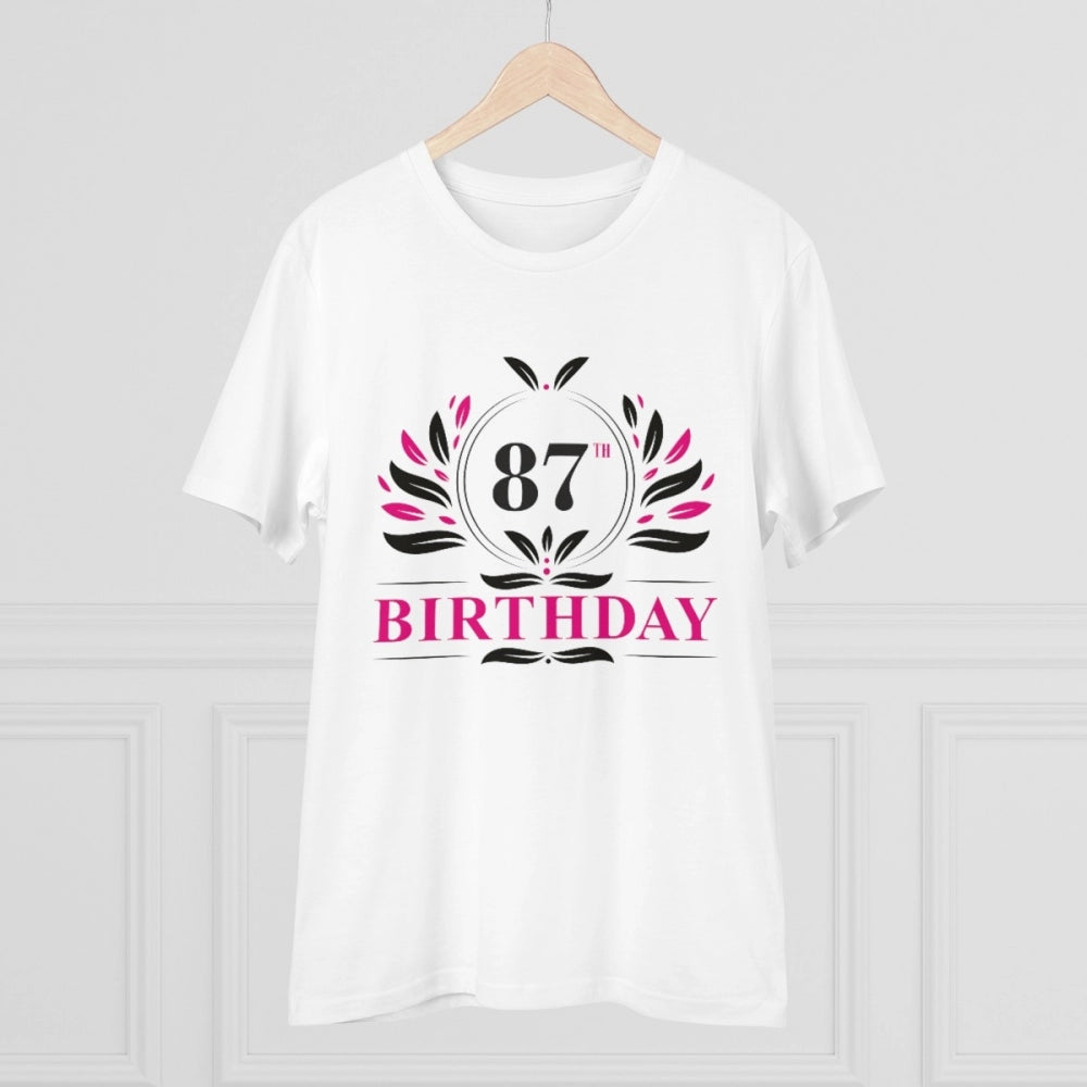 Men's PC Cotton 87th Birthday Printed T-Shirt