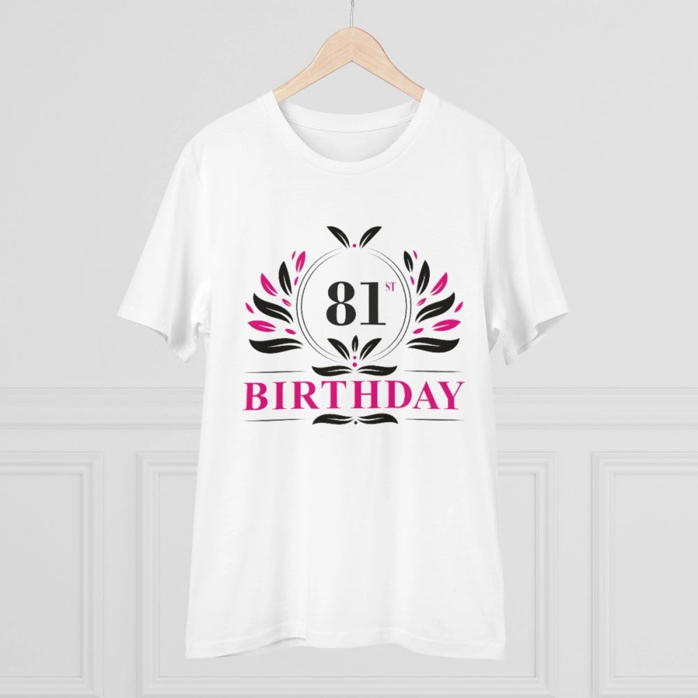 Men's PC Cotton 81st Birthday Printed T-Shirt