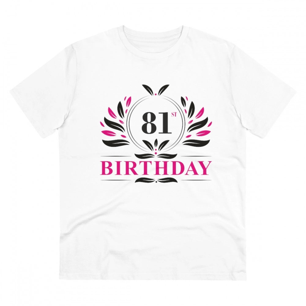 Men's PC Cotton 81st Birthday Printed T-Shirt