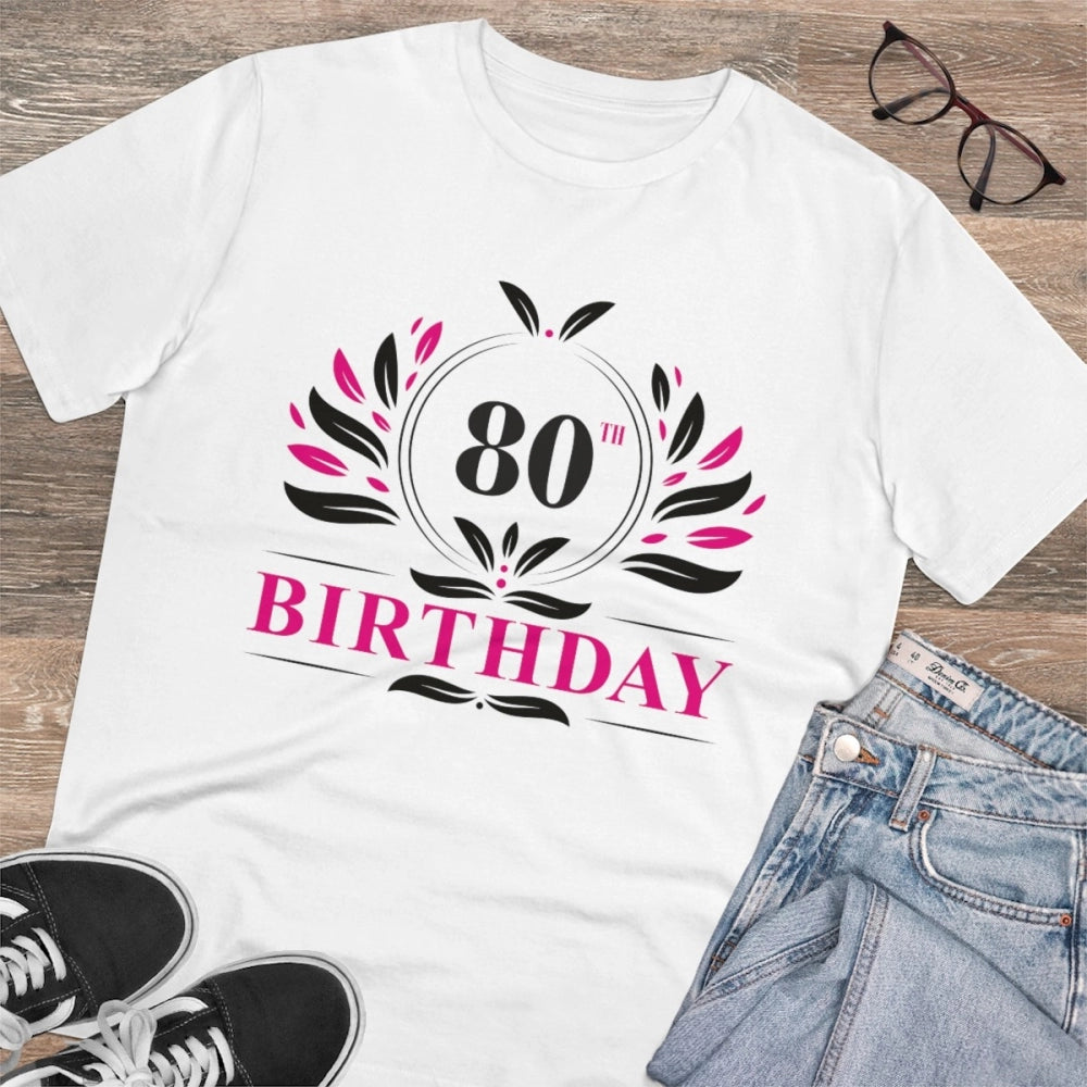 Men's PC Cotton 80th Birthday Printed T-Shirt