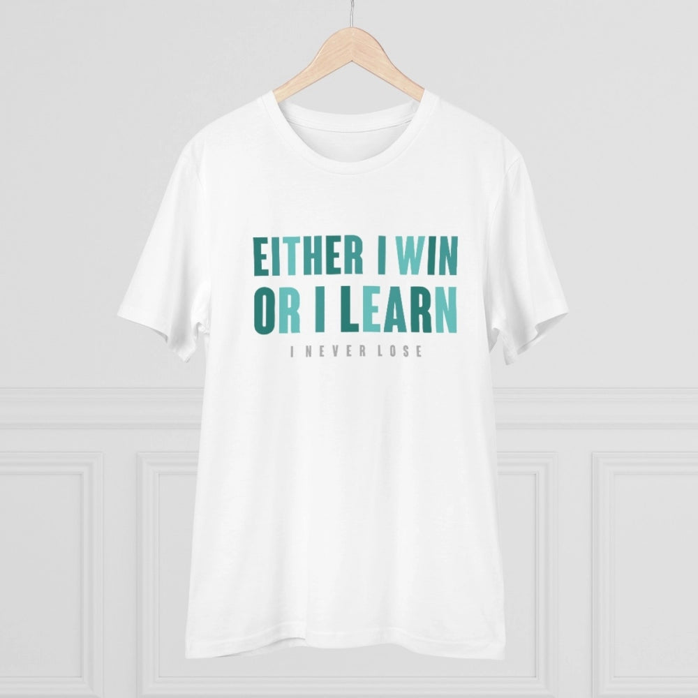 Men's PC Cotton Either I Win Or I Learn