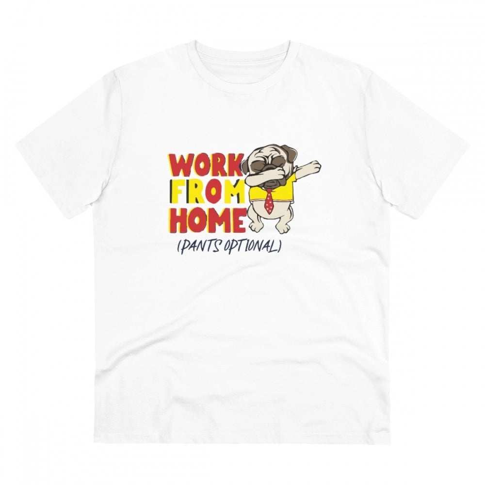 Men's PC Cotton Work From Home Desing Printed T · 44_L