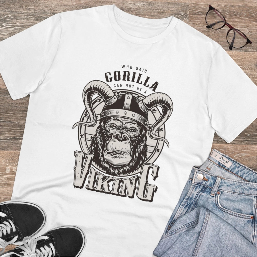 Men's PC Cotton Gorila Desing Printed T-Shirt · 50_L