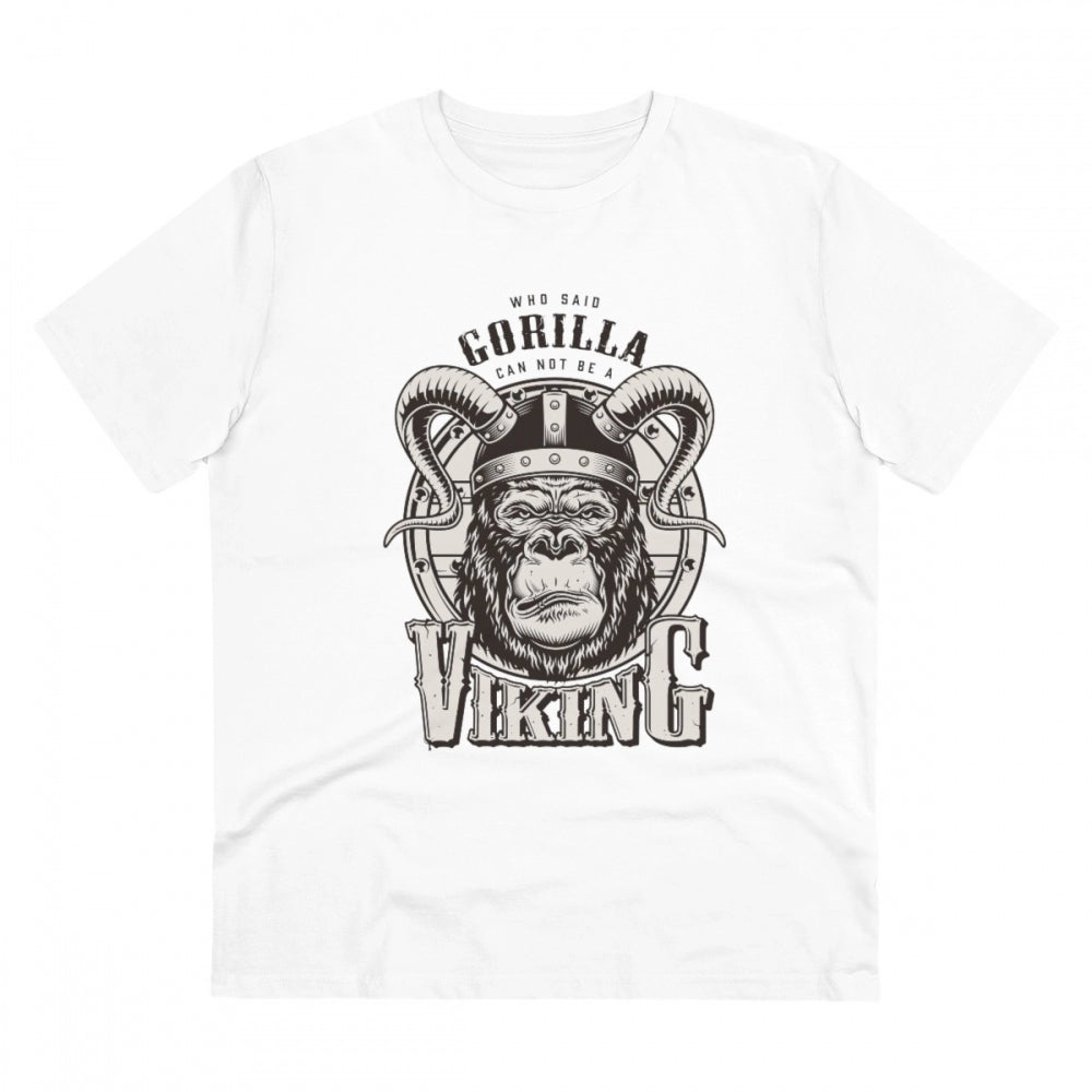 Men's PC Cotton Gorila Desing Printed T-Shirt · 50_L