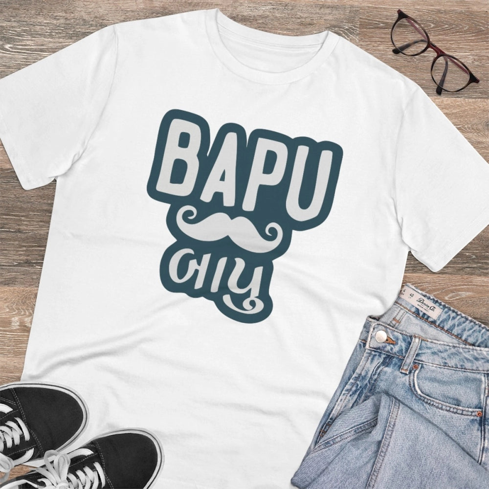 Men's PC Cotton Baapu Printed T-Shirt