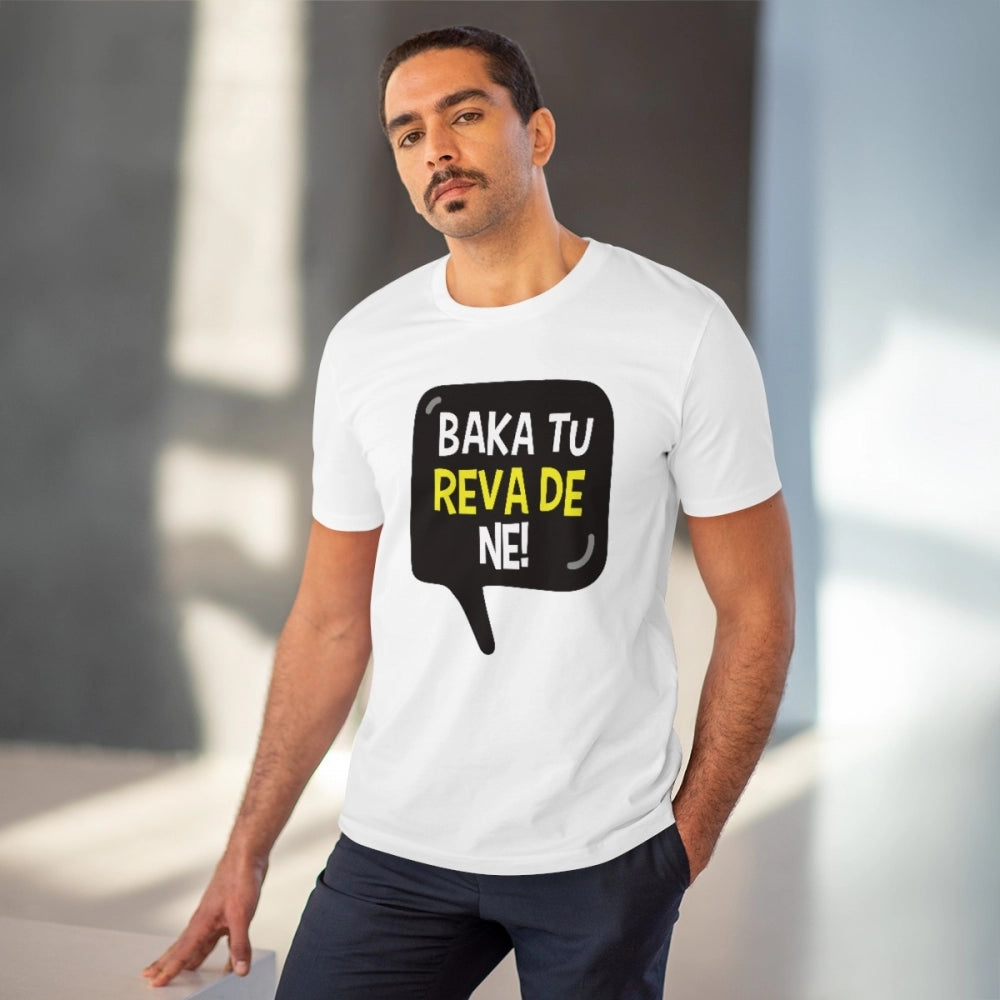 Men's PC Cotton Baka Tu Reva De Printed T