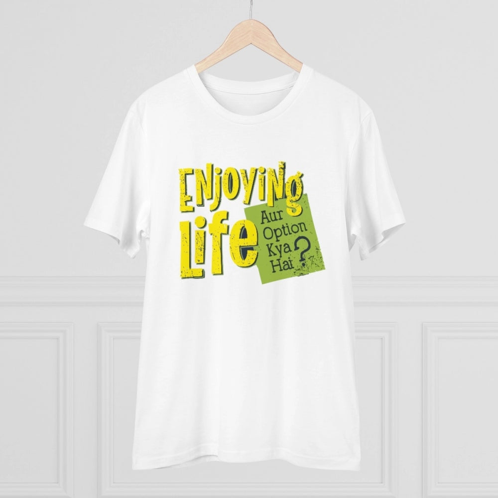 Men's PC Cotton Enjoying Life Printed T-Shirt