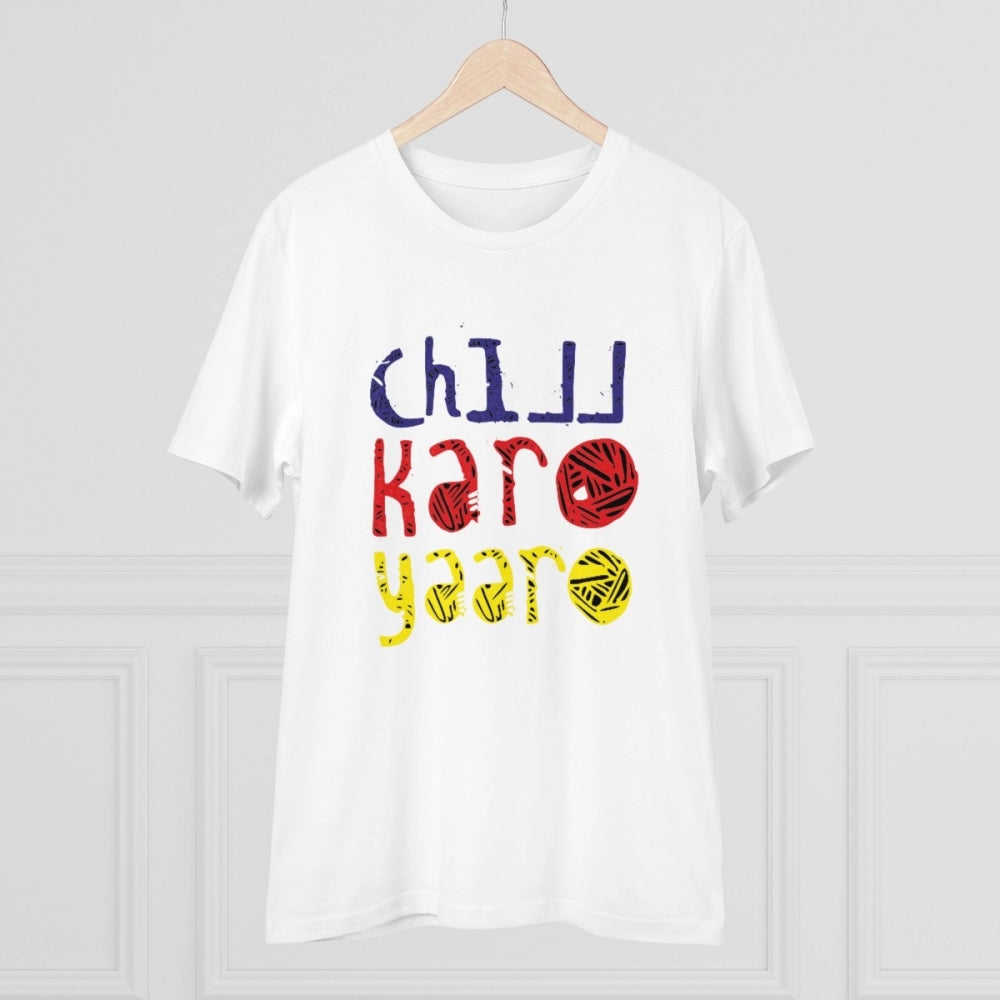 Men's PC Cotton Chil Karo Yaar Printed T-Shirt