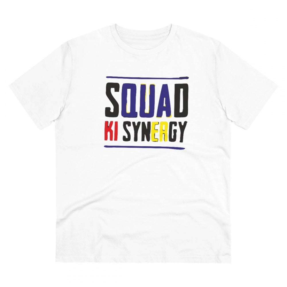 Men's PC Cotton Squed Ki Syneagy Printed T-Shirt