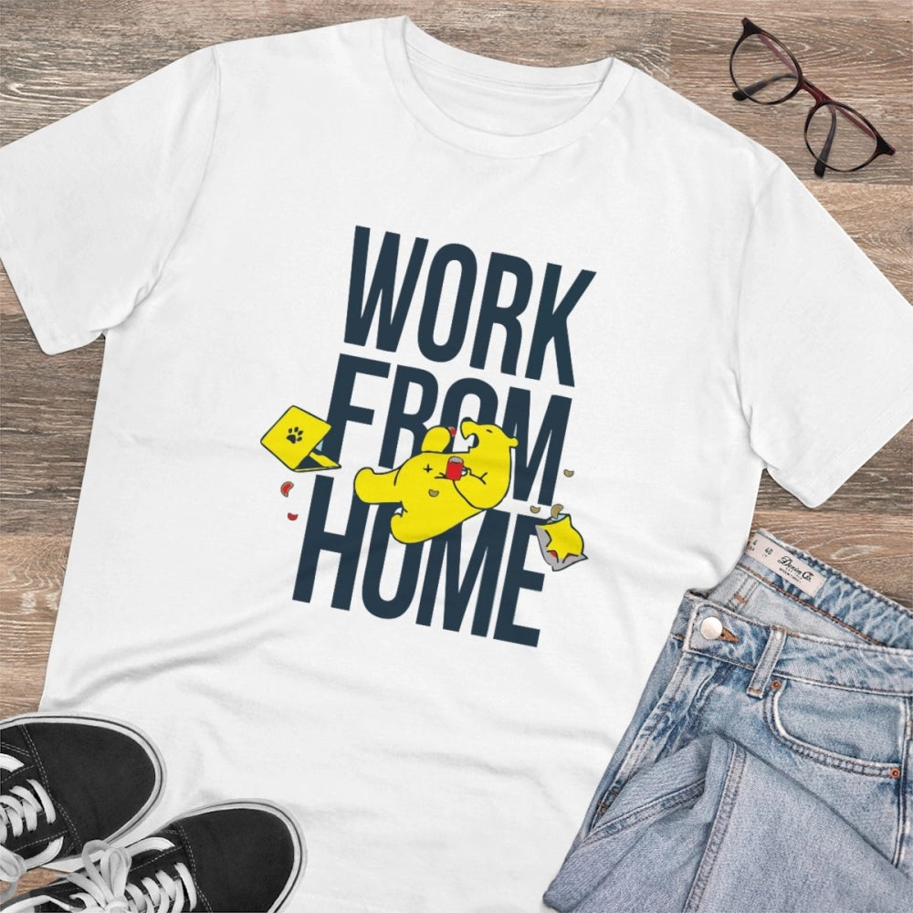 Men's PC Cotton Work From Home Desing Printed T · 45_L