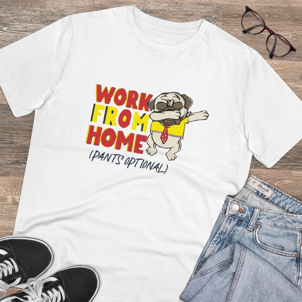Men's PC Cotton Work From Home Desing Printed T · 44_L