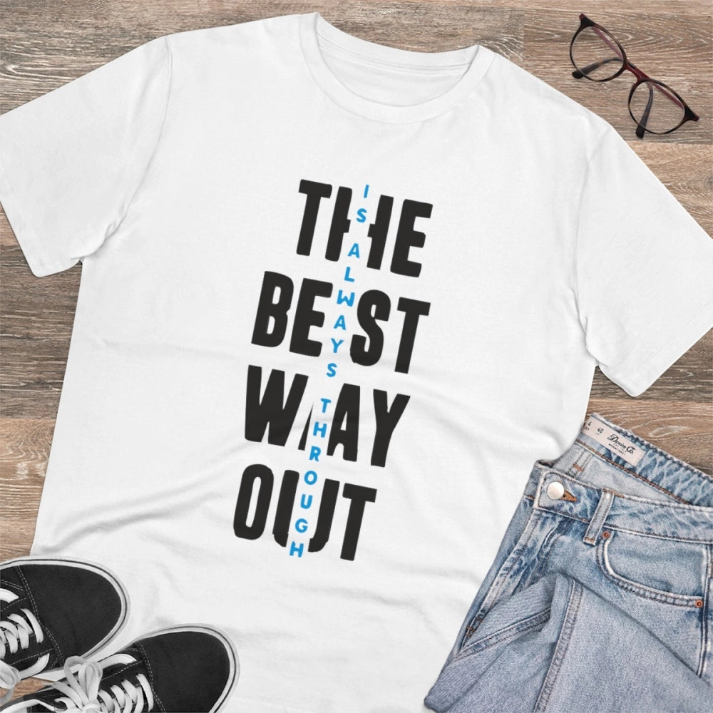 Men's PC Cotton The Best Way Out Printed T