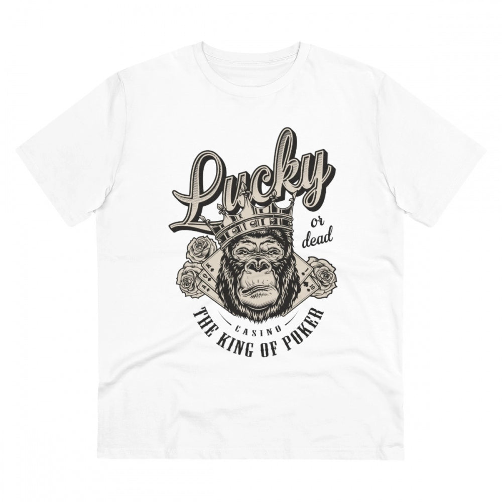 Men's PC Cotton Gorila Desing Printed T-Shirt · 48_L