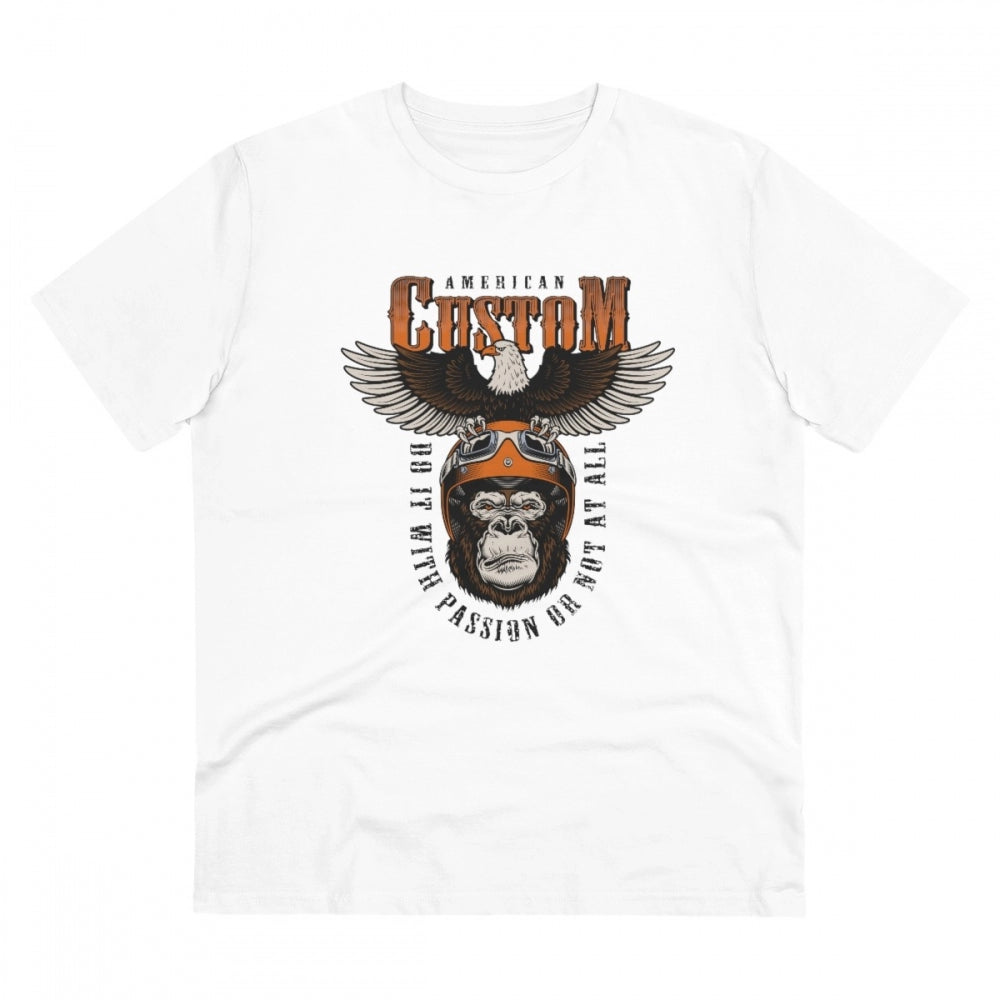 Men's PC Cotton Gorila Desing Printed T-Shirt · 47_L