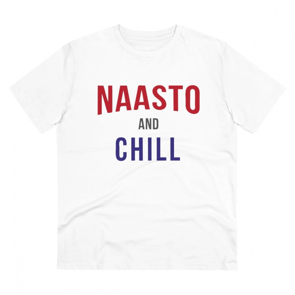 Men's PC Cotton Nasto And Chill Printed T-Shirt · 79_L