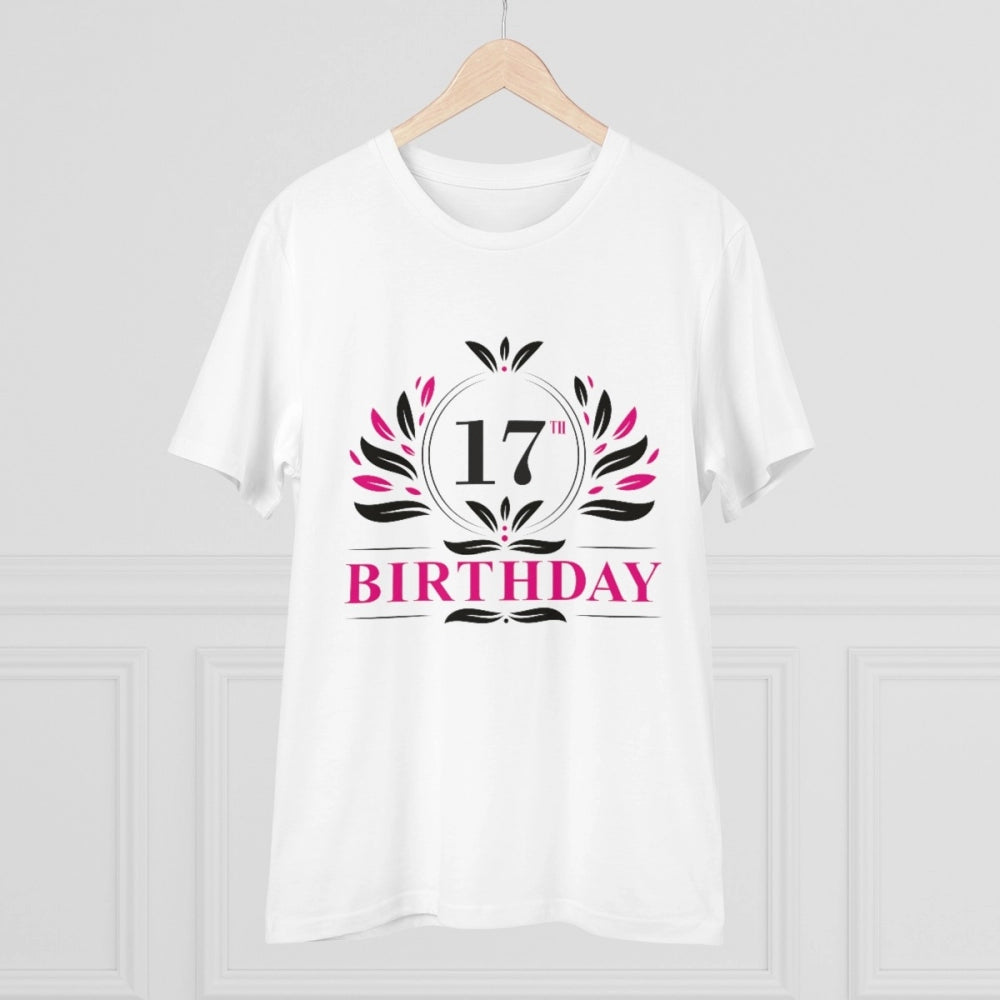 Men's PC Cotton 17th Birthday Printed T-Shirt