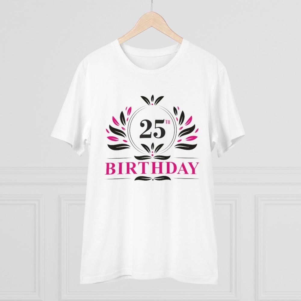 Men's PC Cotton 25th Birthday Printed T-Shirt