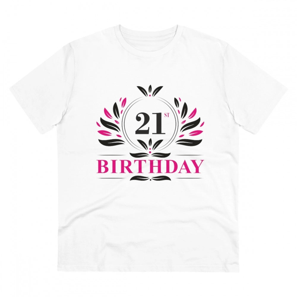 Men's PC Cotton 21st Birthday Printed T-Shirt