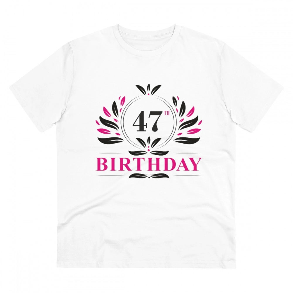Men's PC Cotton 47th Birthday Printed T-Shirt
