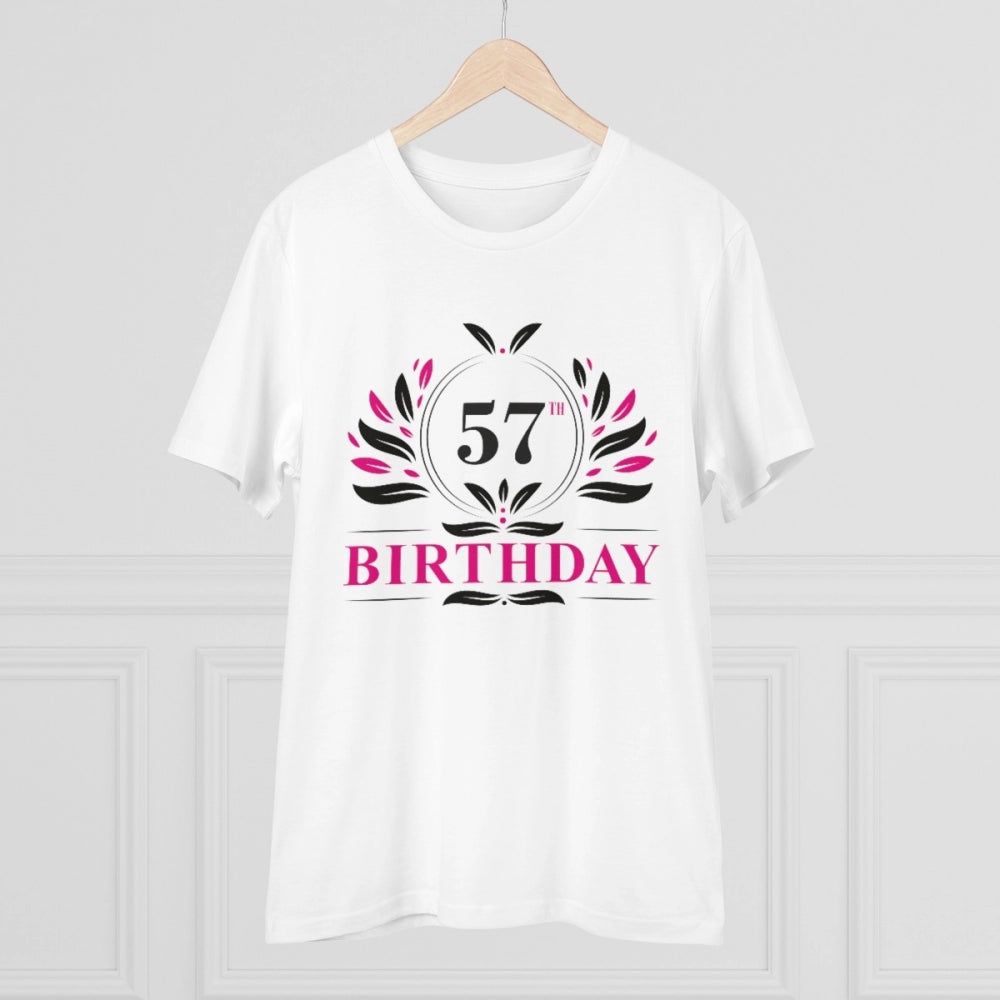 Men's PC Cotton 57th Birthday Printed T-Shirt