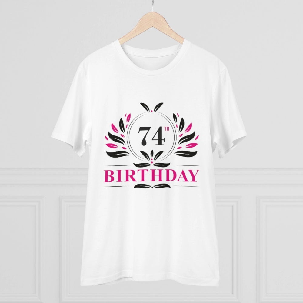 Men's PC Cotton 74th Birthday Printed T-Shirt