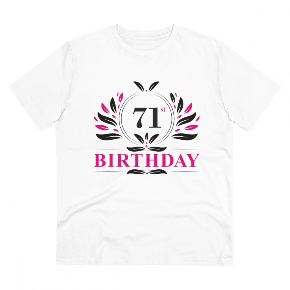 Men's PC Cotton 71st Birthday Printed T-Shirt