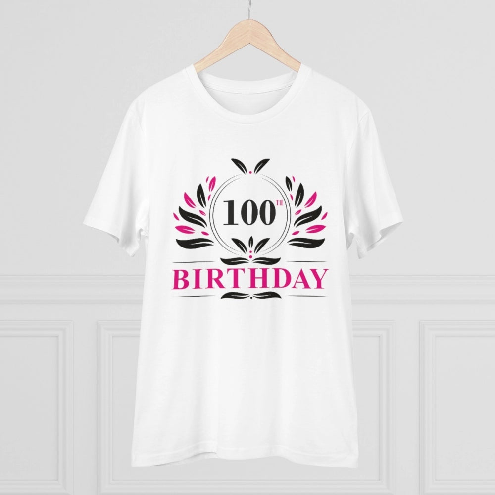 Men's PC Cotton 100th Birthday Printed T-Shirt