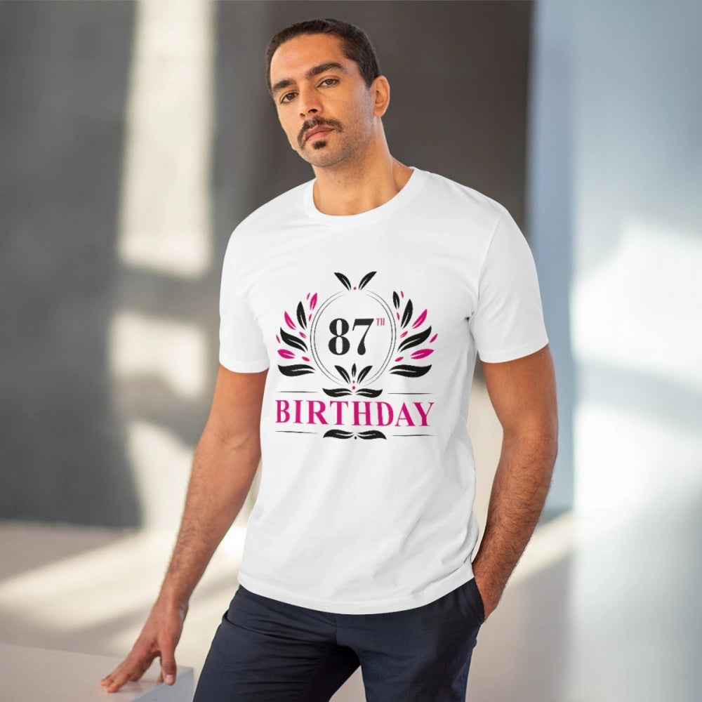 Men's PC Cotton 87th Birthday Printed T-Shirt