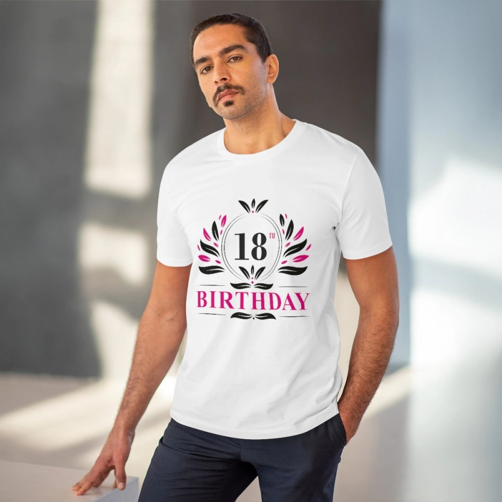 Men's PC Cotton 18th Birthday Printed T-Shirt