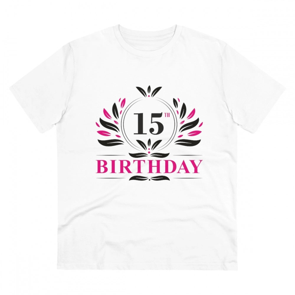 Men's PC Cotton 15th Birthday Printed T-Shirt