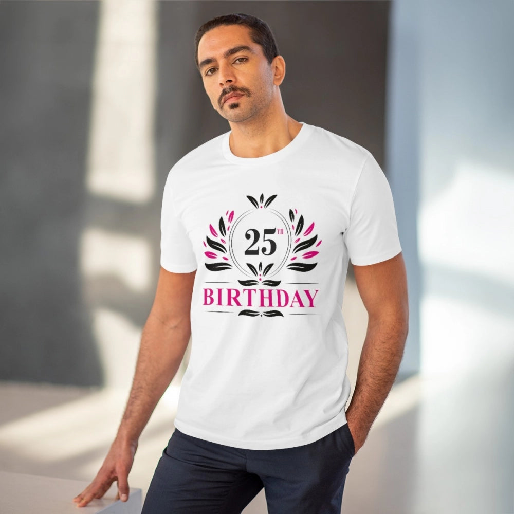Men's PC Cotton 25th Birthday Printed T-Shirt