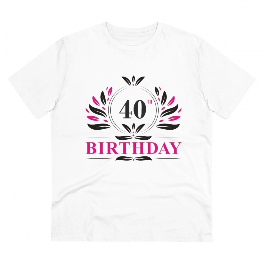Men's PC Cotton 40th Birthday Printed T-Shirt