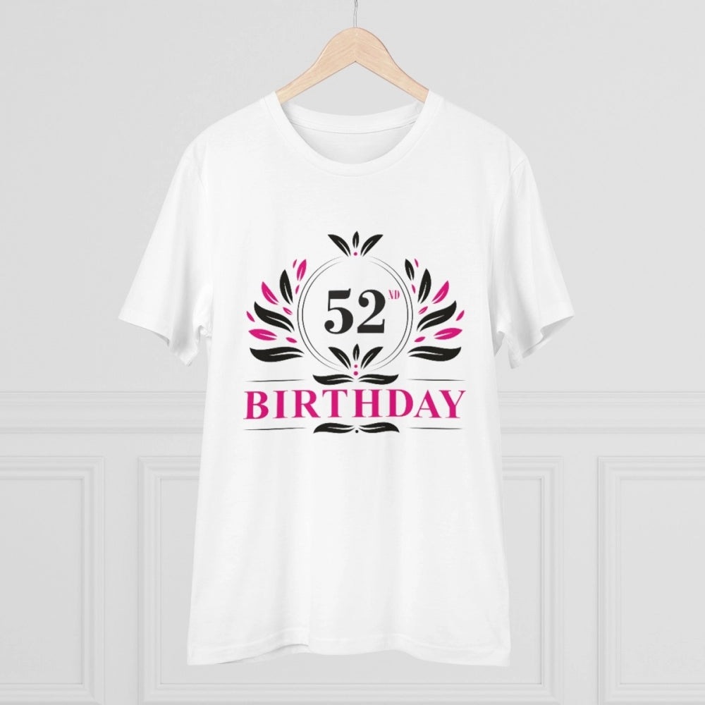 Men's PC Cotton 52nd Birthday Printed T-Shirt