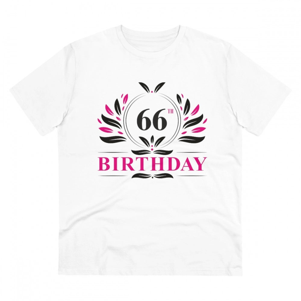 Men's PC Cotton 66th Birthday Printed T-Shirt