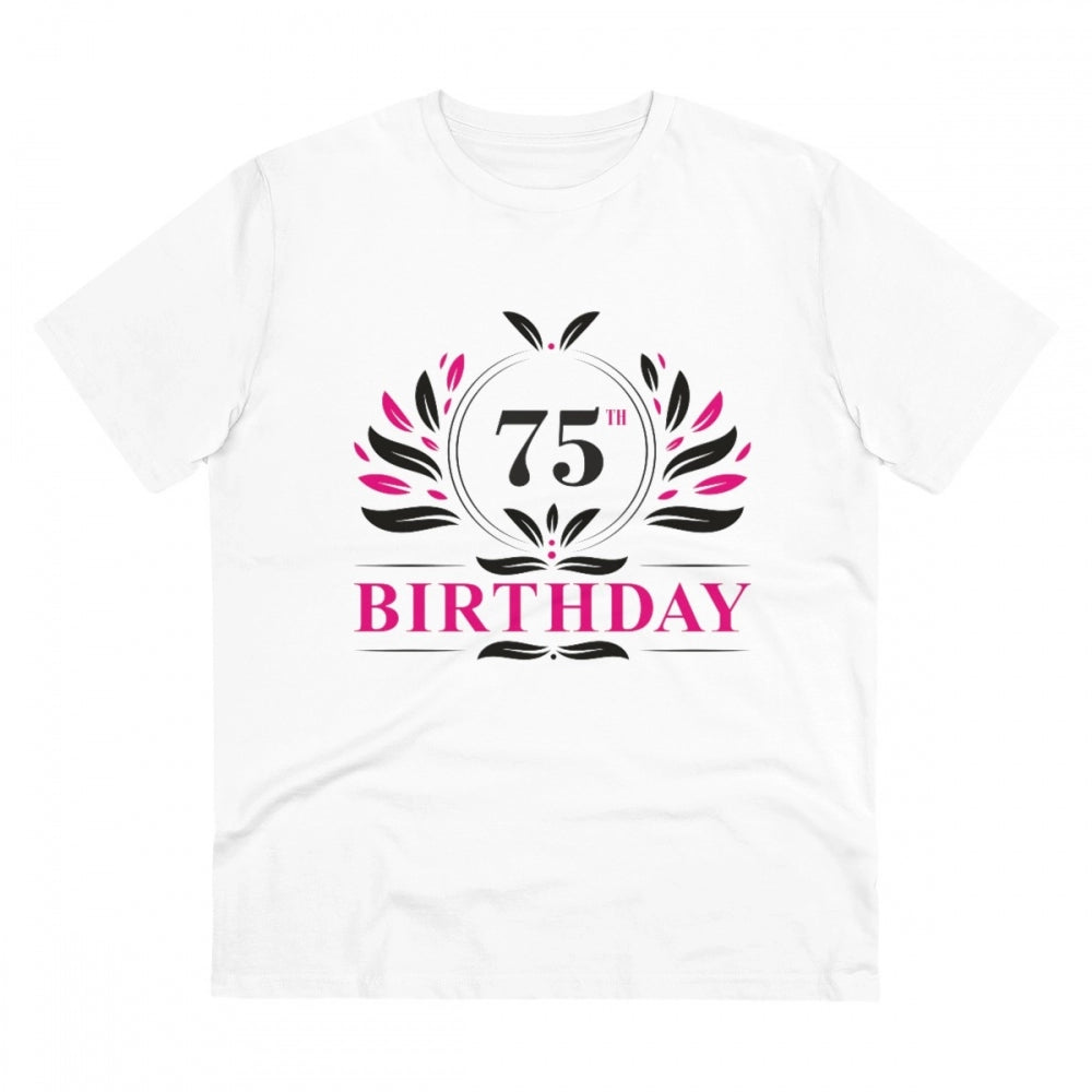 Men's PC Cotton 75th Birthday Printed T-Shirt