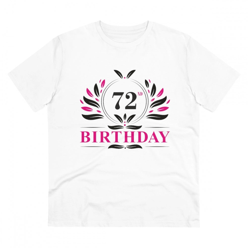 Men's PC Cotton 72nd Birthday Printed T-Shirt