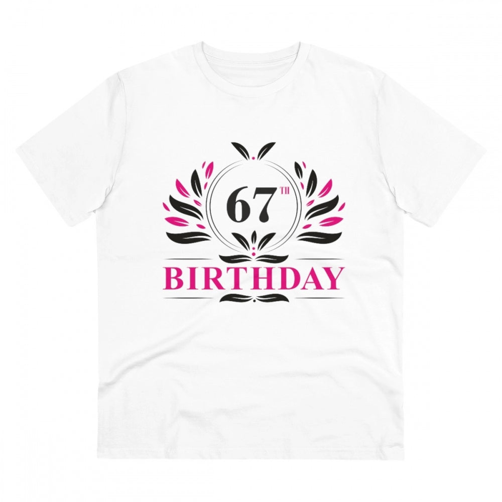 Men's PC Cotton 67th Birthday Printed T-Shirt