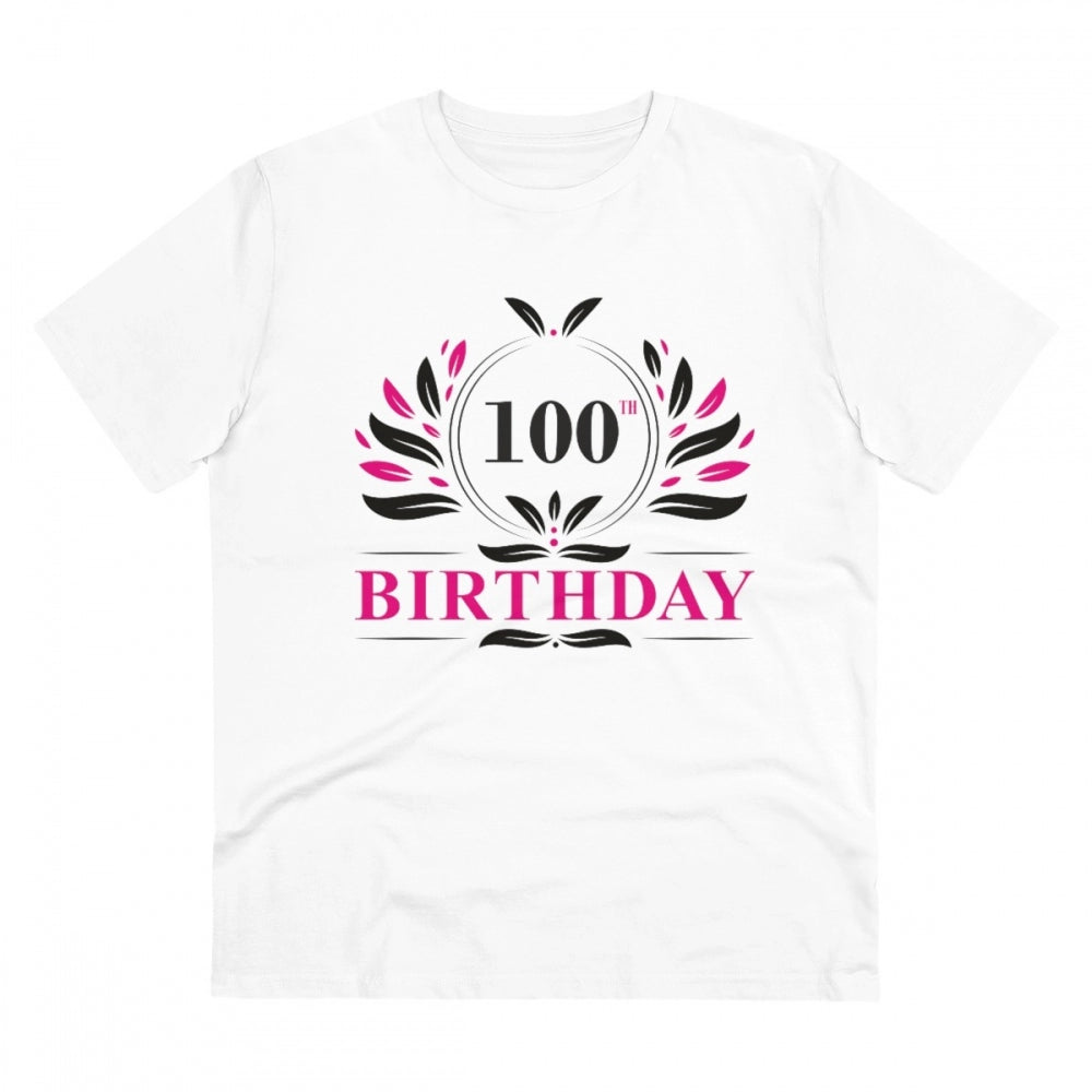 Men's PC Cotton 100th Birthday Printed T-Shirt