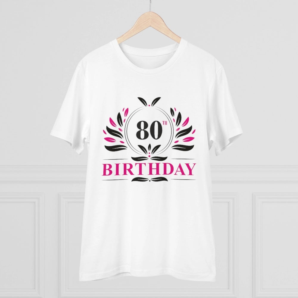 Men's PC Cotton 80th Birthday Printed T-Shirt