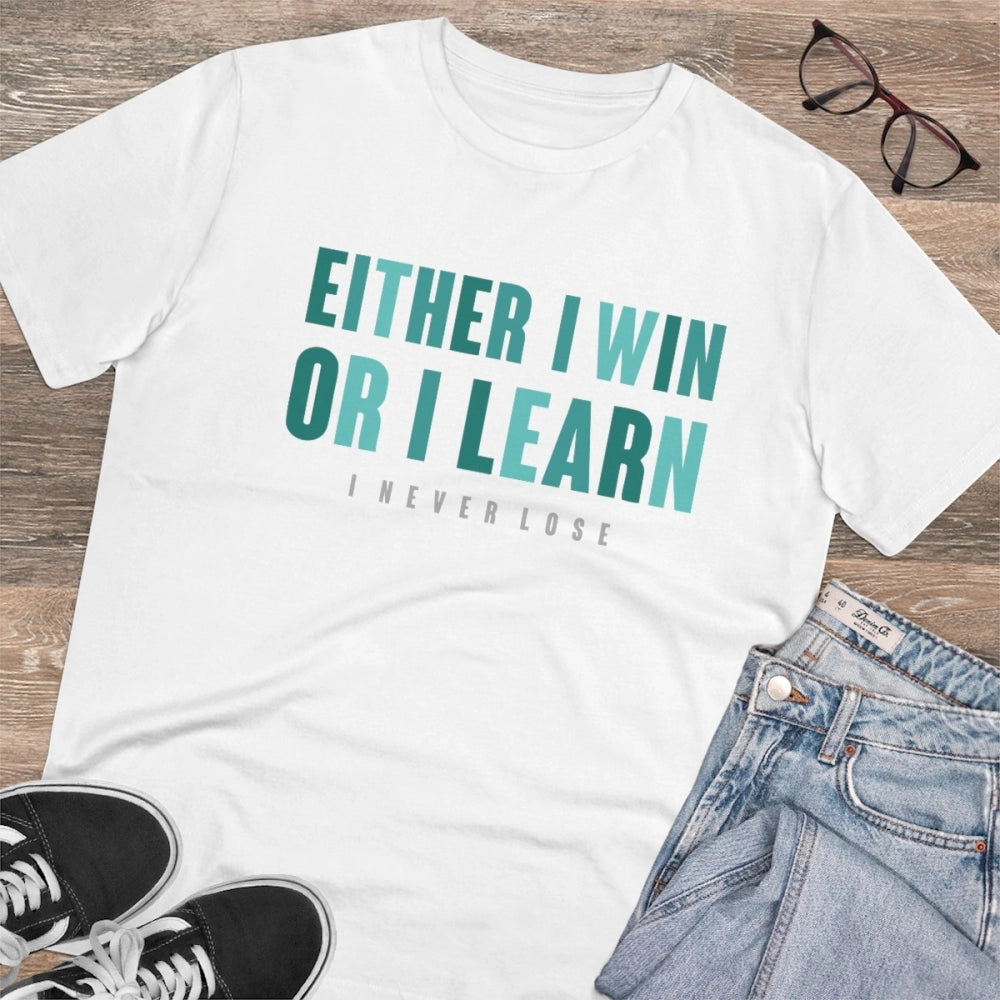 Men's PC Cotton Either I Win Or I Learn