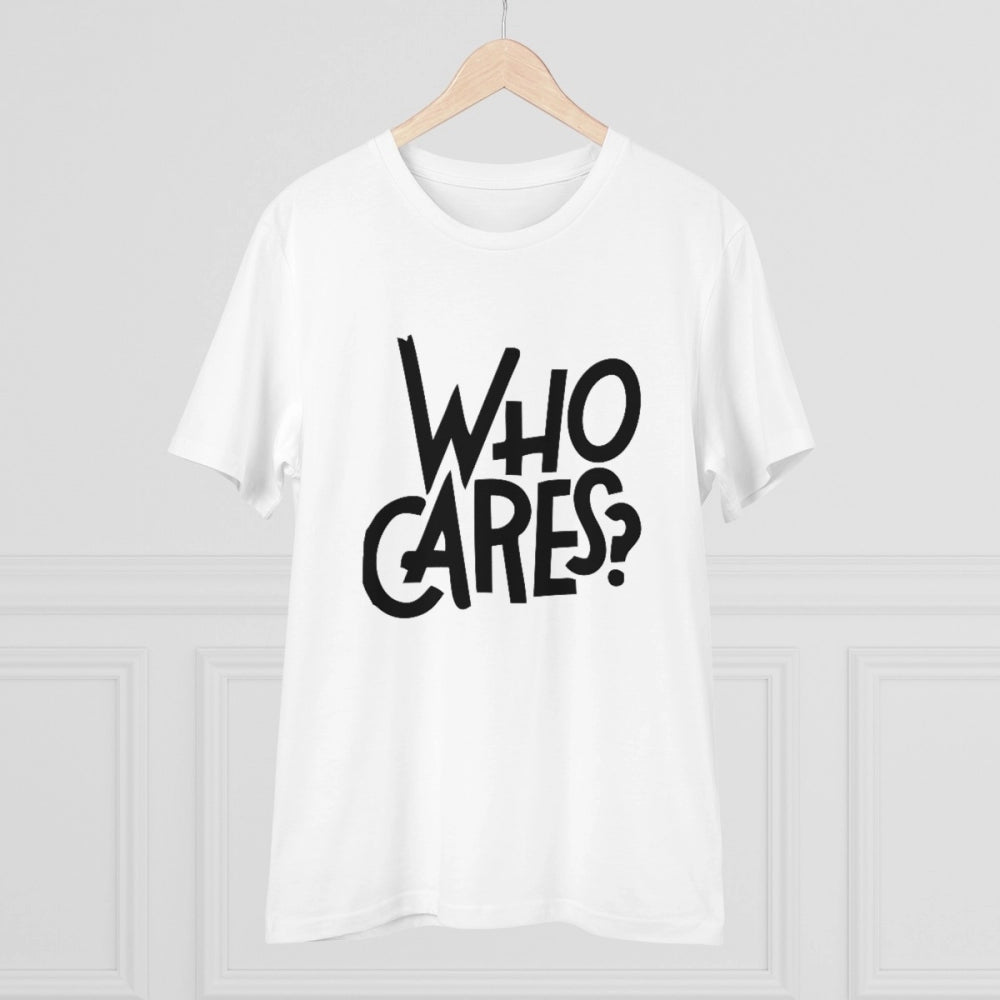 Men's PC Cotton Who Cares Printed T-Shirt