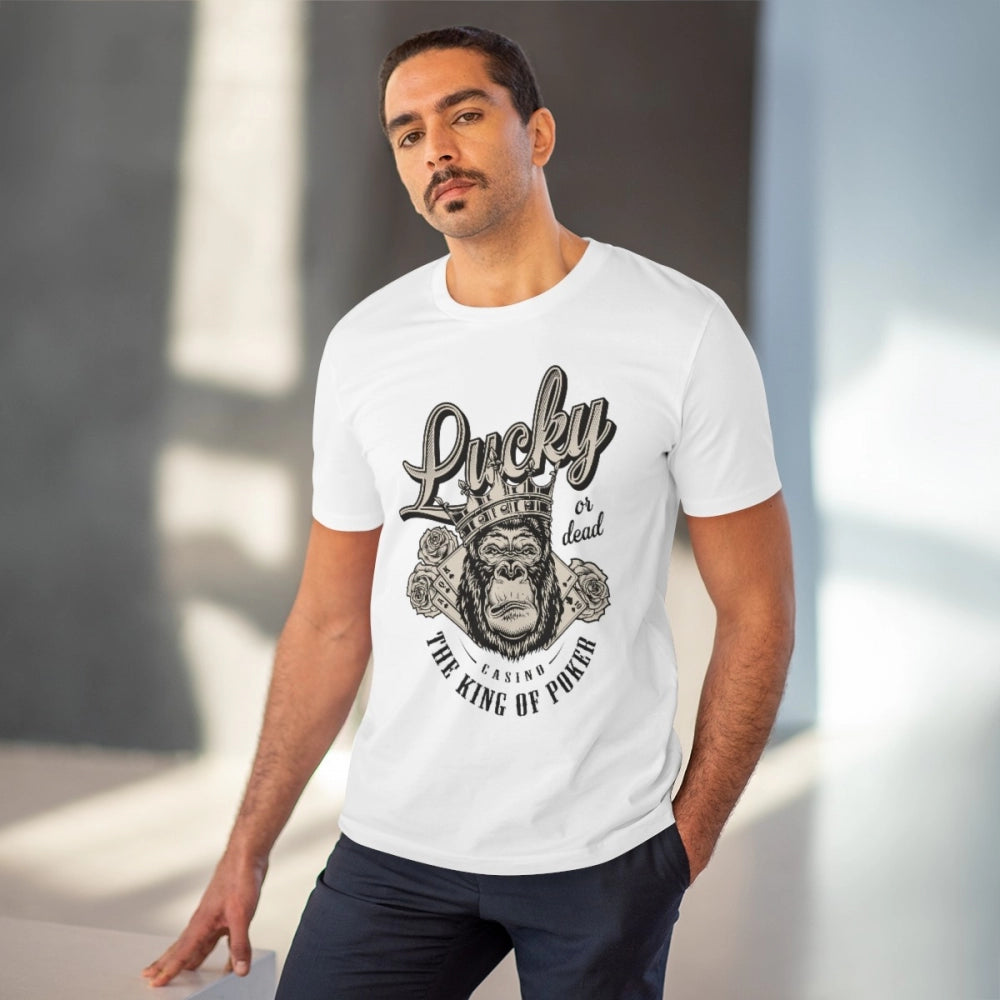 Men's PC Cotton Gorila Desing Printed T-Shirt · 48_L