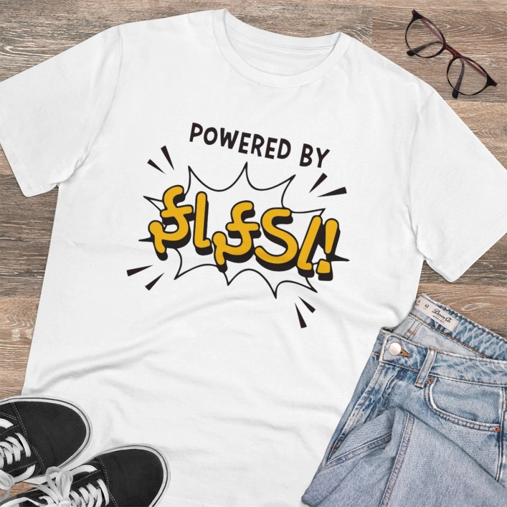 Men's PC Cotton Powered Bt Fafda Printed T-Shirt