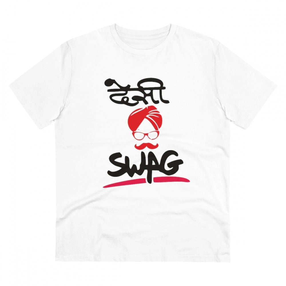 Men's PC Cotton Desi Swag Printed T-Shirt