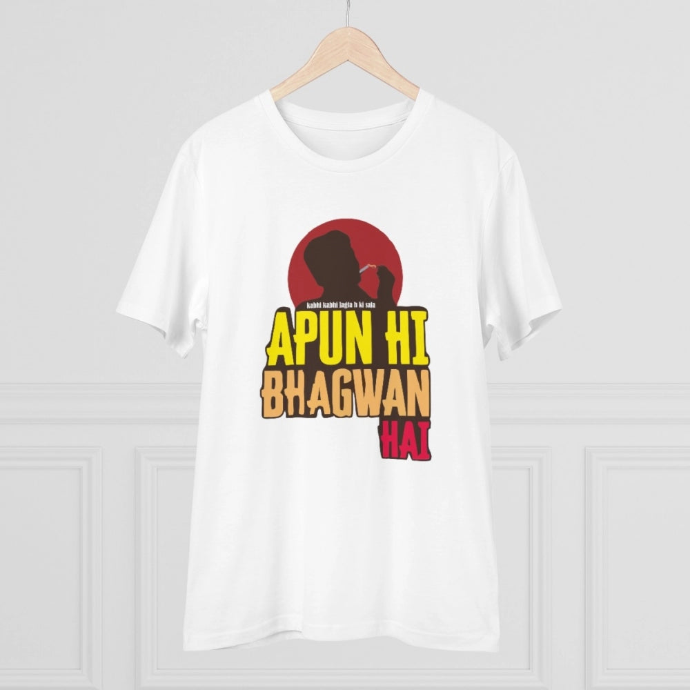 Men's PC Cotton Apun Hi Bhagvan Hai Printed T