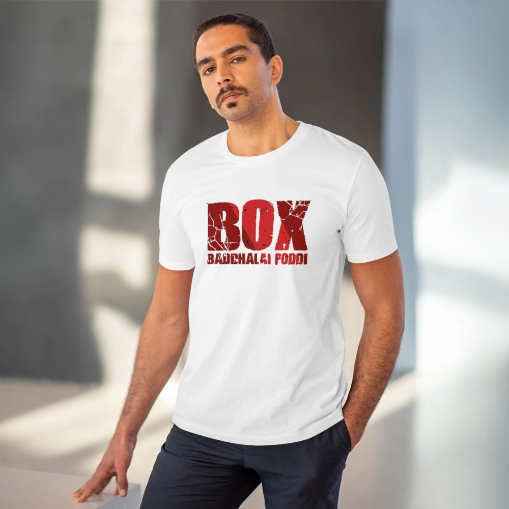 Men's PC Cotton Telugu Desing Printed T-Shirt · 70_L