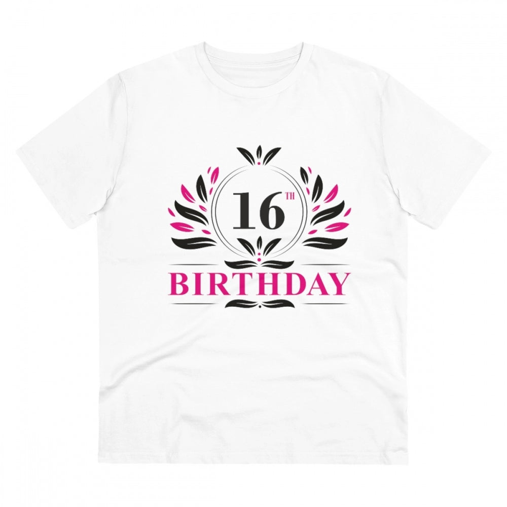 Men's PC Cotton 16th Birthday Printed T-Shirt