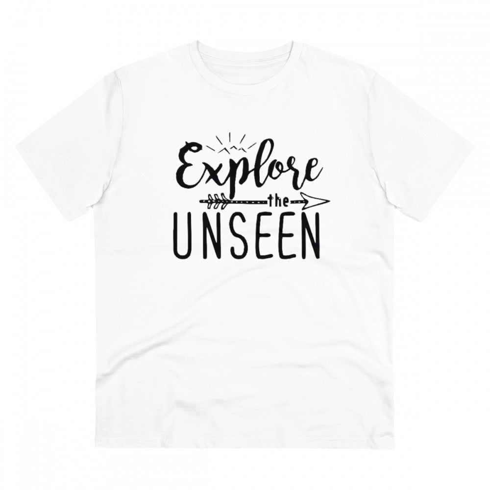 Men's PC Cotton Explore The Unseen Printed T-Shirt · 80_L